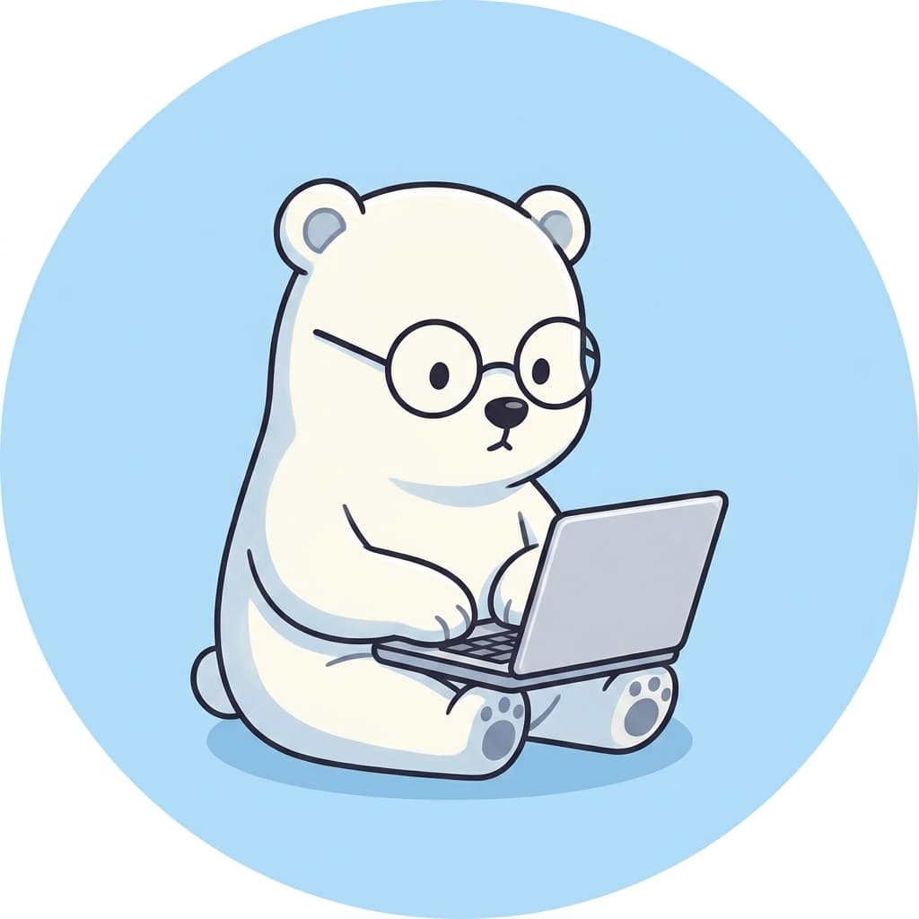 พี่หมีแว่นใช้ AI ทำงานบนโน้ตบุ๊ก